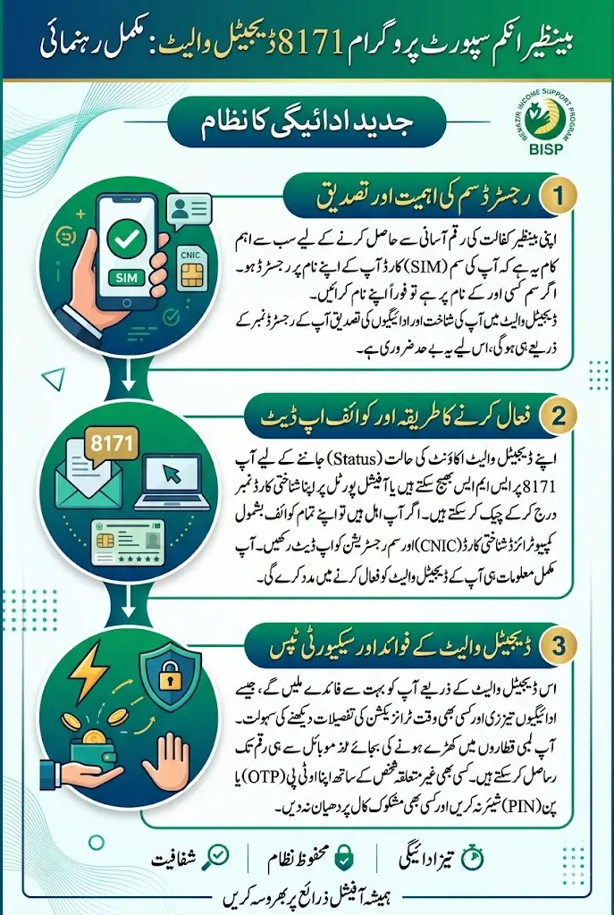 BISP 8171 Digital Wallet Update 2026 Activate Wallet Account On Registered SIM